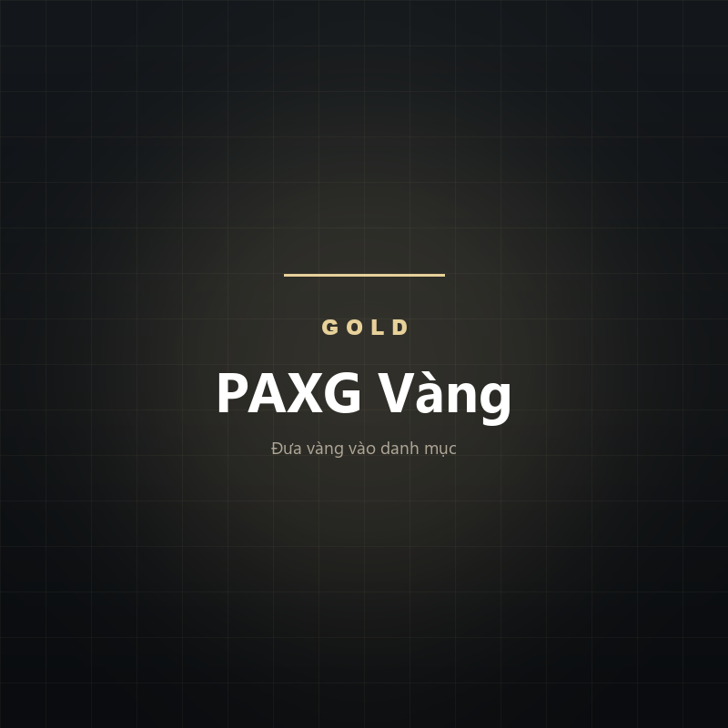Thẻ minh họa vàng PAXG